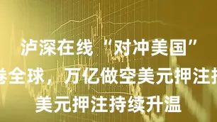 泸深在线 “对冲美国”交易席卷全球，万亿做空美元押注持续升温